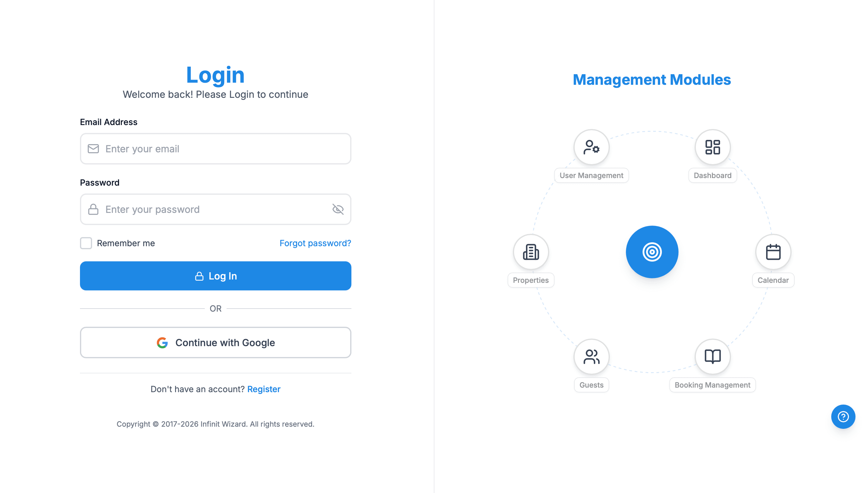 Screenshot of Infinit Guests
