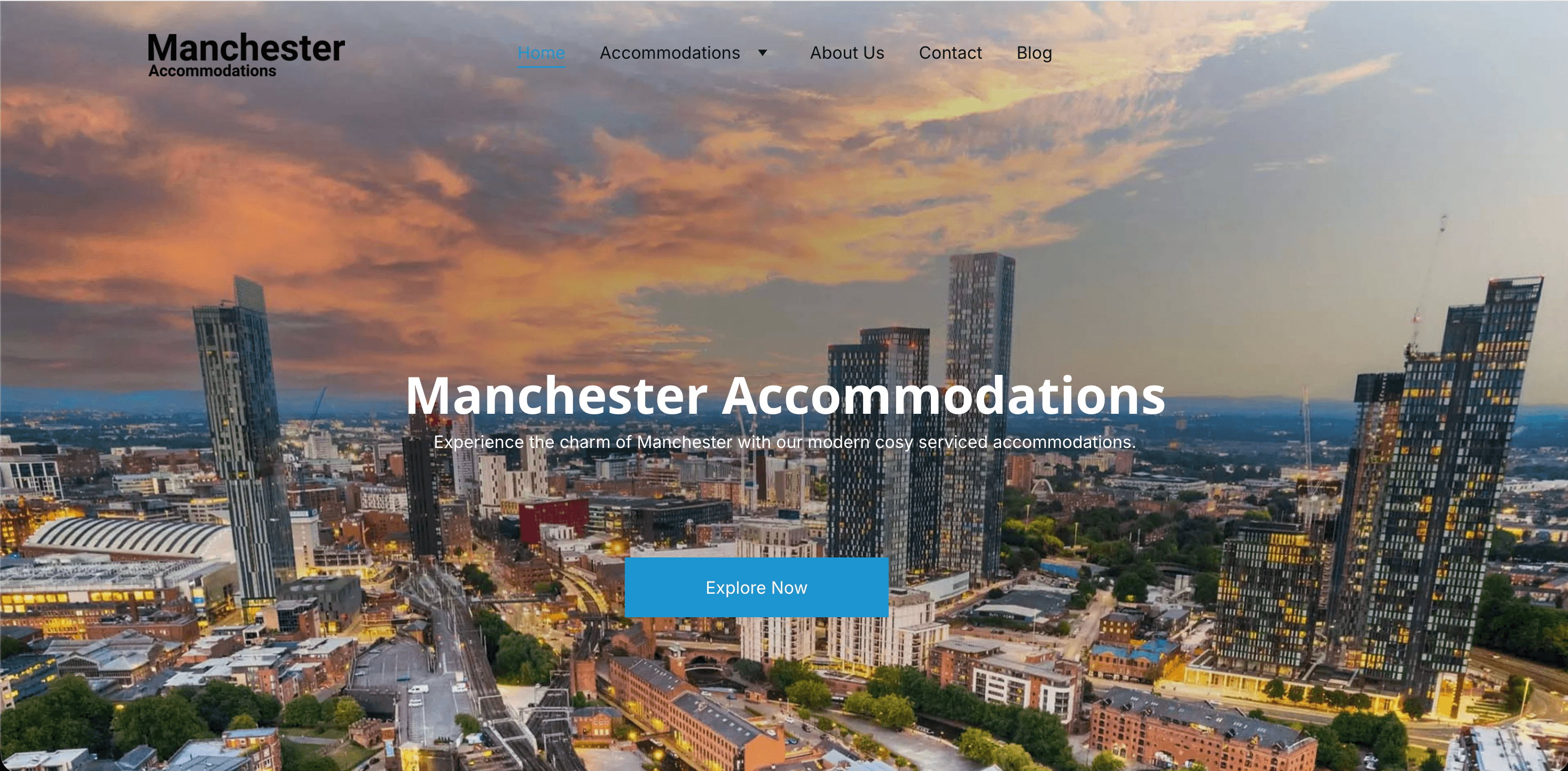 Screenshot of Manchester Accommodations