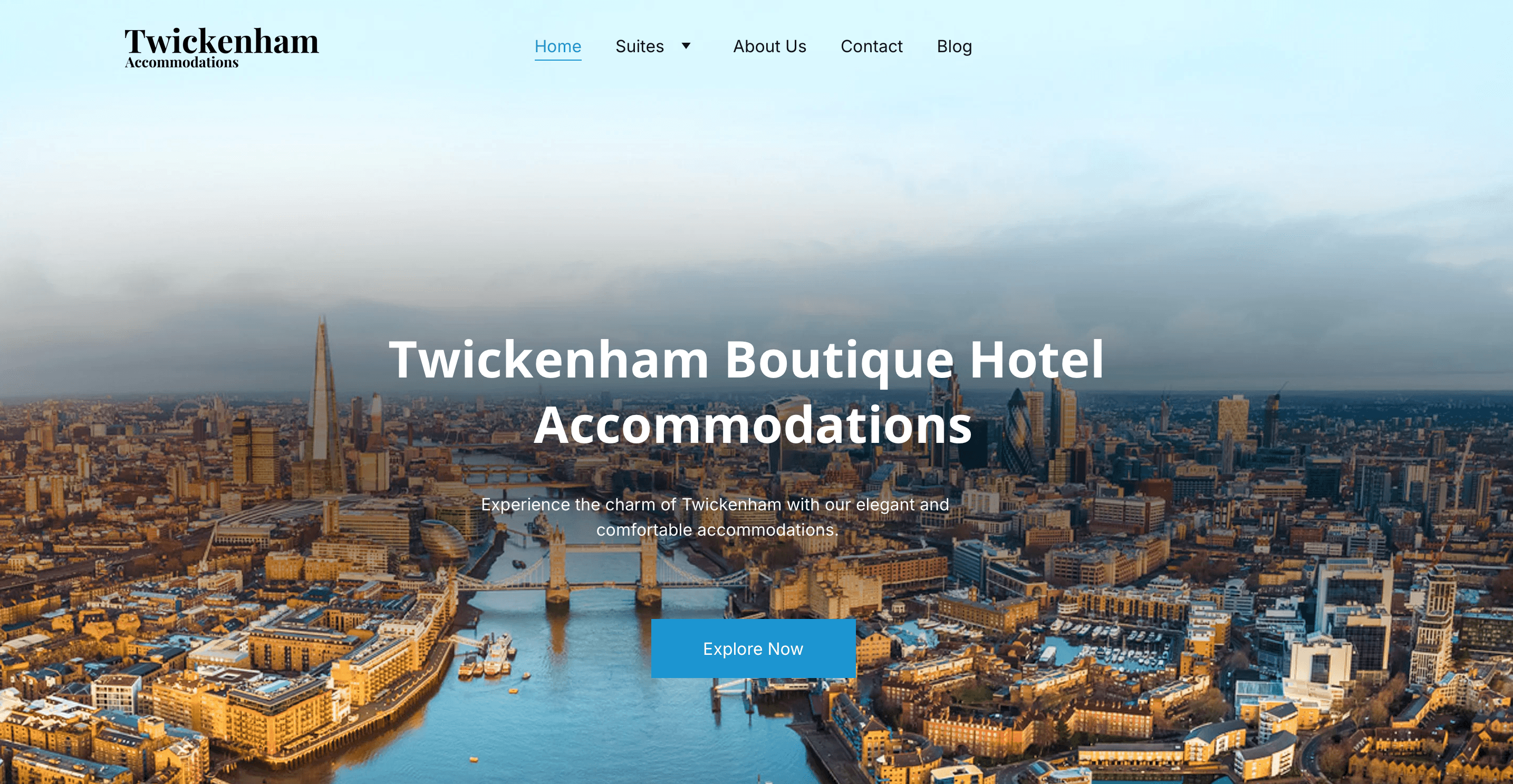 Screenshot of Twickenham Accommodations